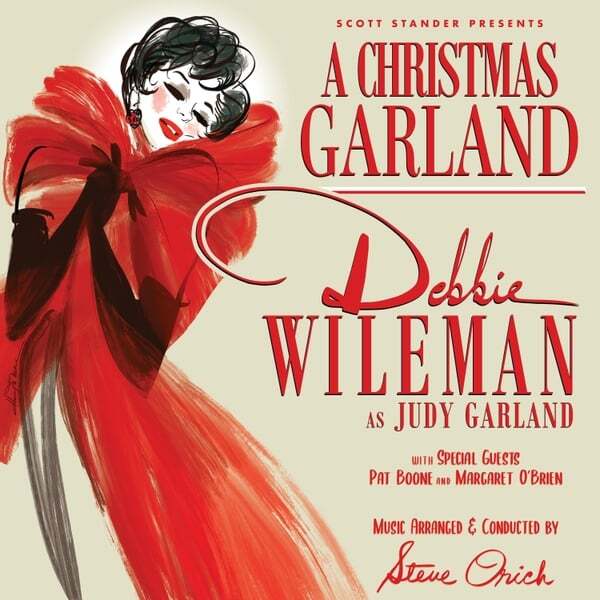 Cover art for "A Christmas Garland" Debbie Wileman as Judy Garland